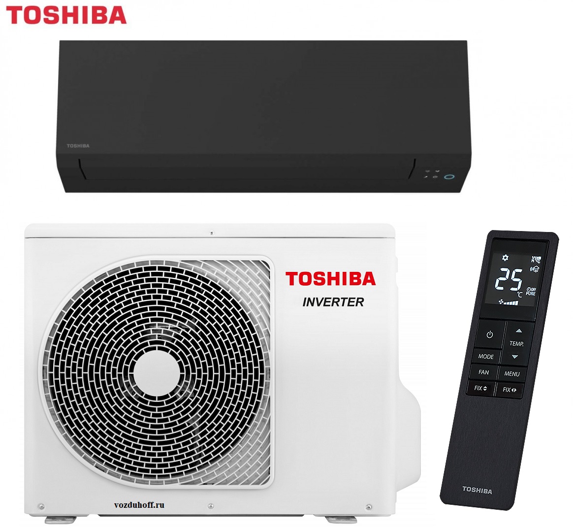 Кондиционеры toshiba shorai edge black ras-b13g3kvsgb-e/ras-13j2avsg-e1 