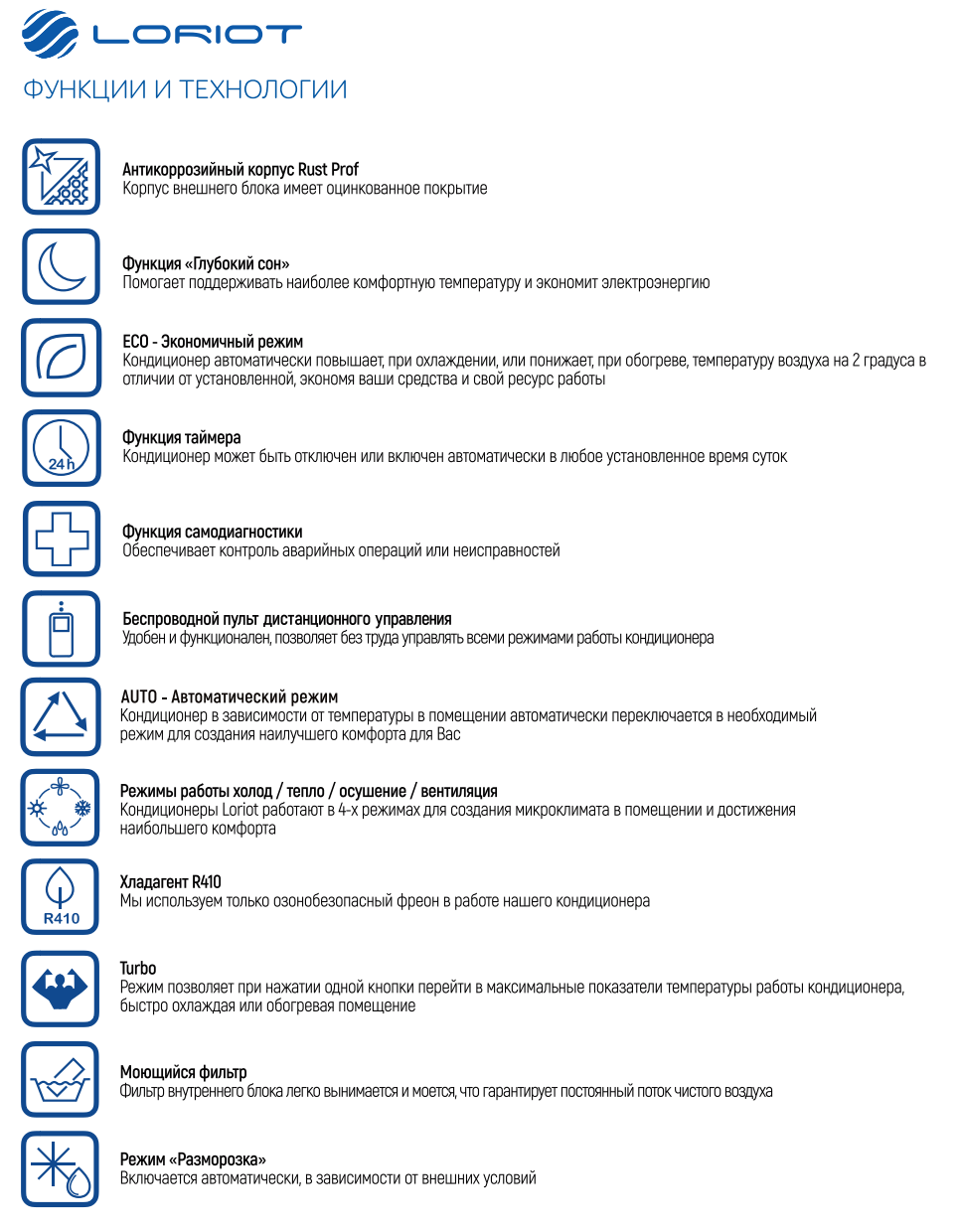 Кондиционер Loriot TC LAC-24TC кассетный купить в Минске