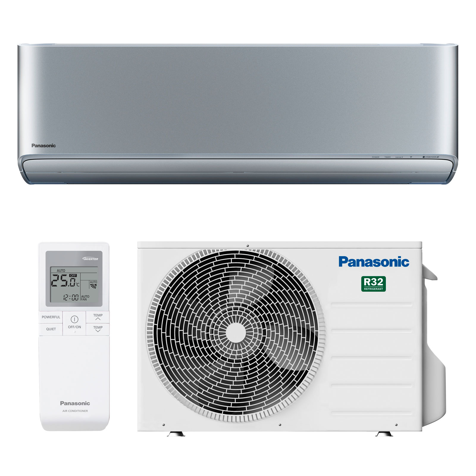 Кондиционеры panasonic design silver inverter cs-xz35xkew/cu-z35xke 