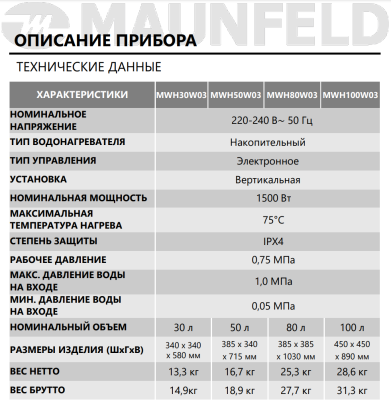 MAUNFELD MWH80W03